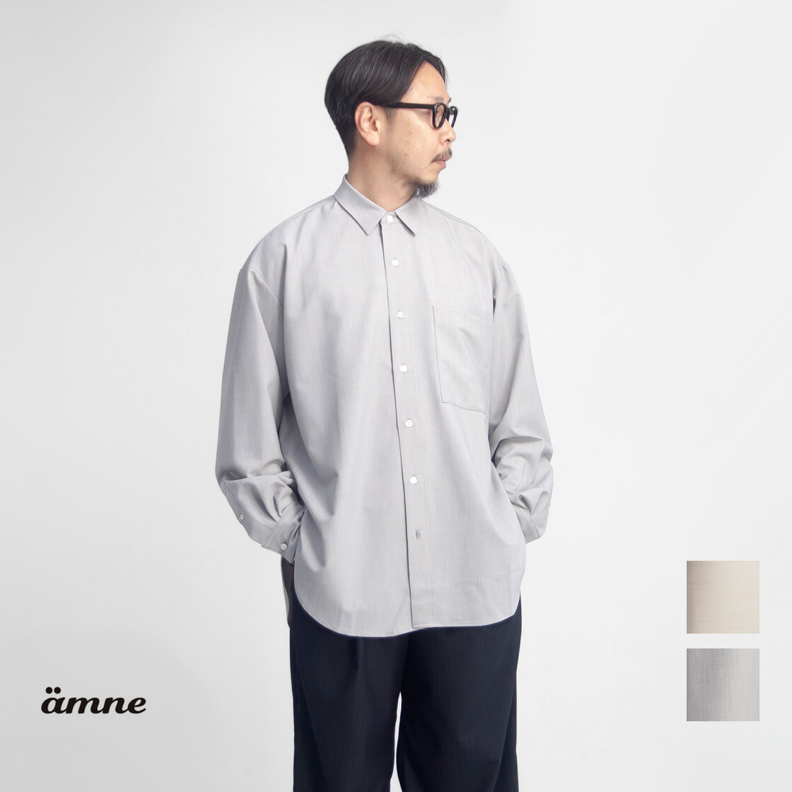 amne アンヌ トロピカル クラシックシャツ オーバーシャツ 日本製 メンズ