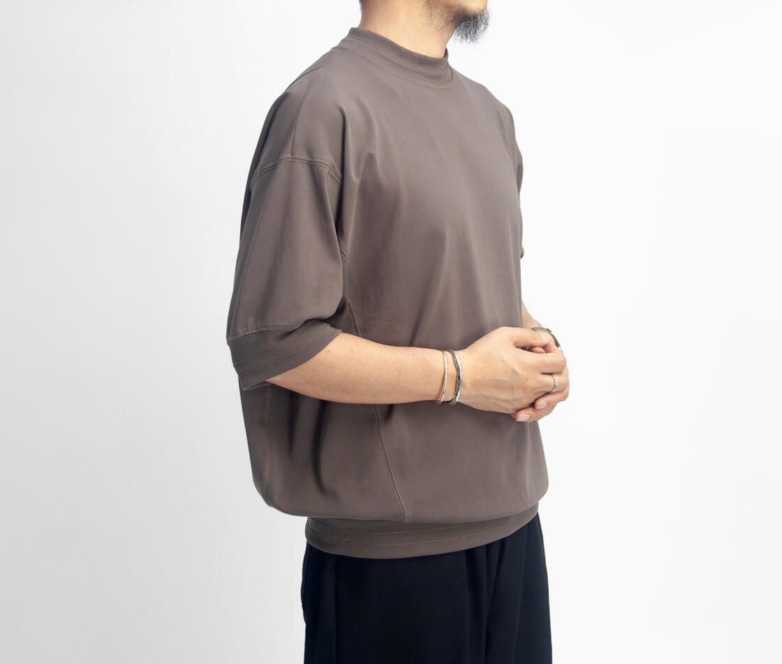 KELEN ケレン SEKER バックバルーン モックネックTシャツ メンズ 
