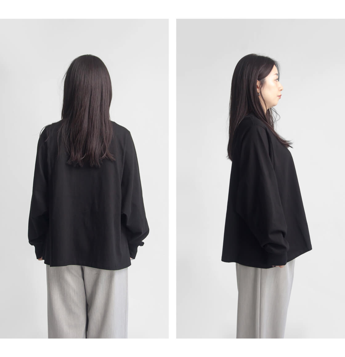 KELEN ケレン LURN 長袖Tシャツ ワイドフレア モックネック CS2003