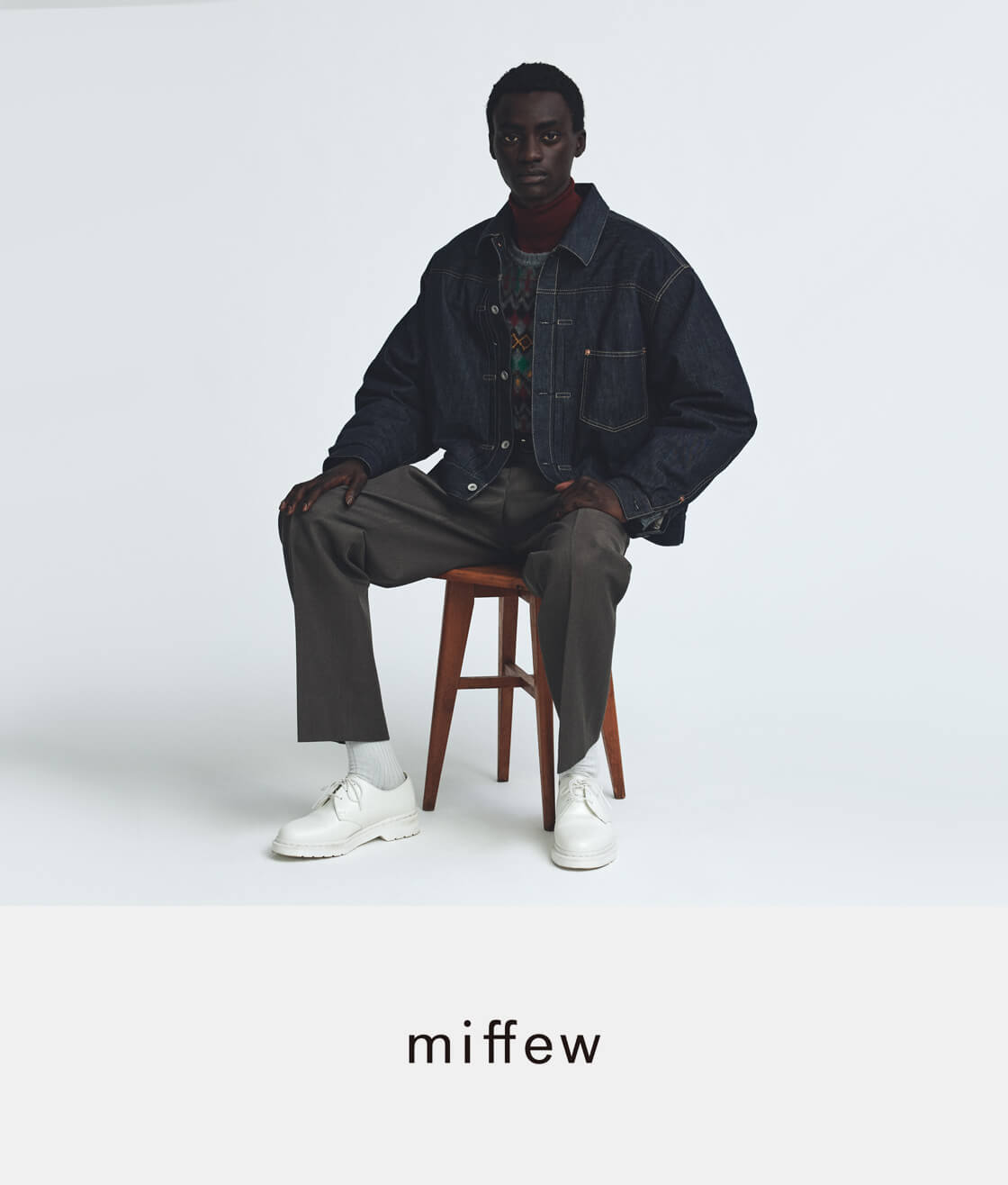 miffew ミフュー 1st デニムダウンジャケット 日本製 メンズ