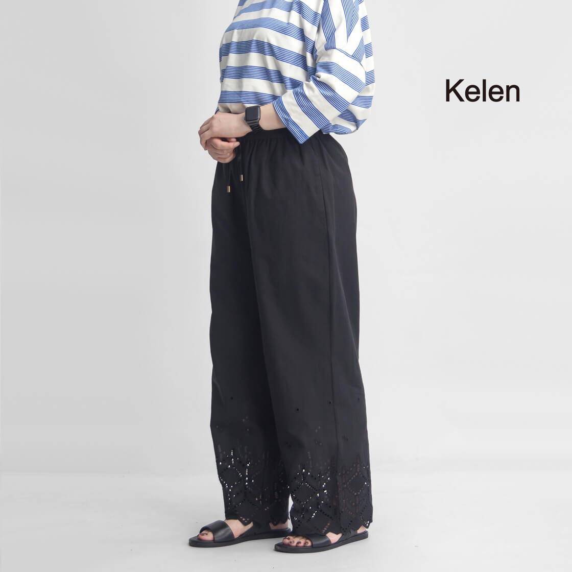 KELEN ケレン SOAK ワイドパンツ カットワーク レース PT2104 レディース