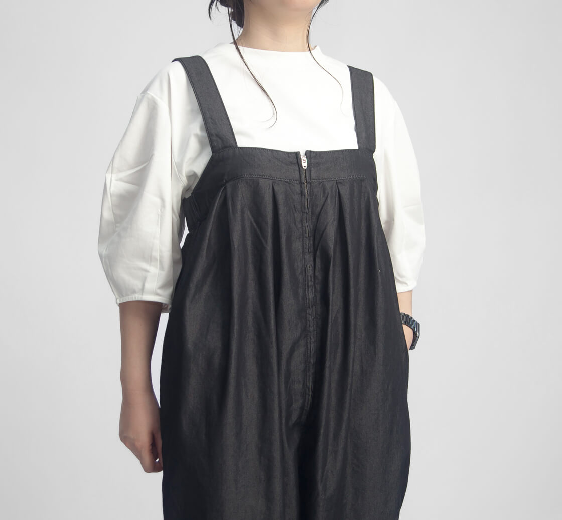 KELEN ケレン SANU デニム サロペット コクーン ワイドパンツ レディース