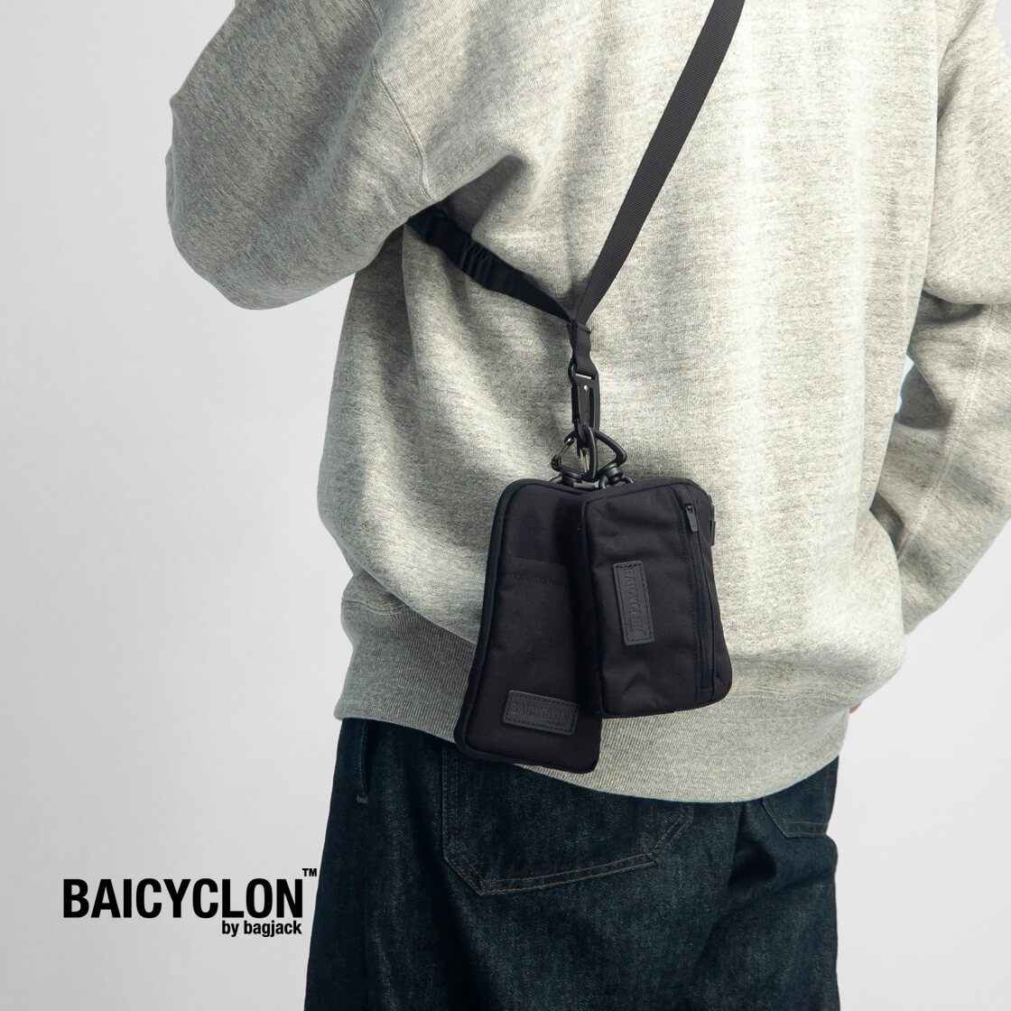 BAICYCLON by bagjack バイシクロンバイバッグジャック NCL-05 コンボショルダーバッグ 2連ネックポーチ メンズ レディース