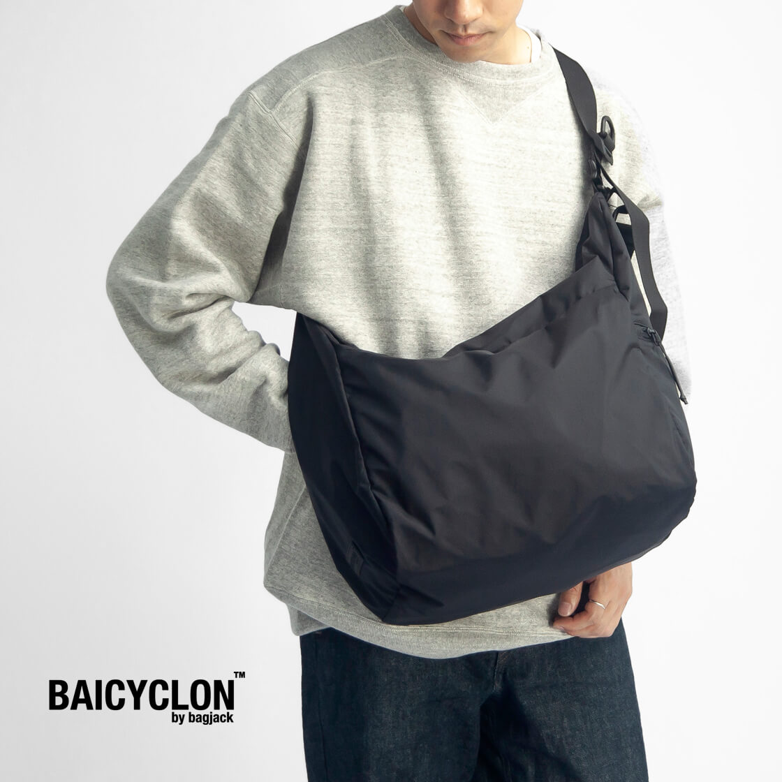 BAICYCLON by bagjack バイシクロンバイバッグジャック NCL-07 大容量ナイロンショルダーバッグ メンズ レディース