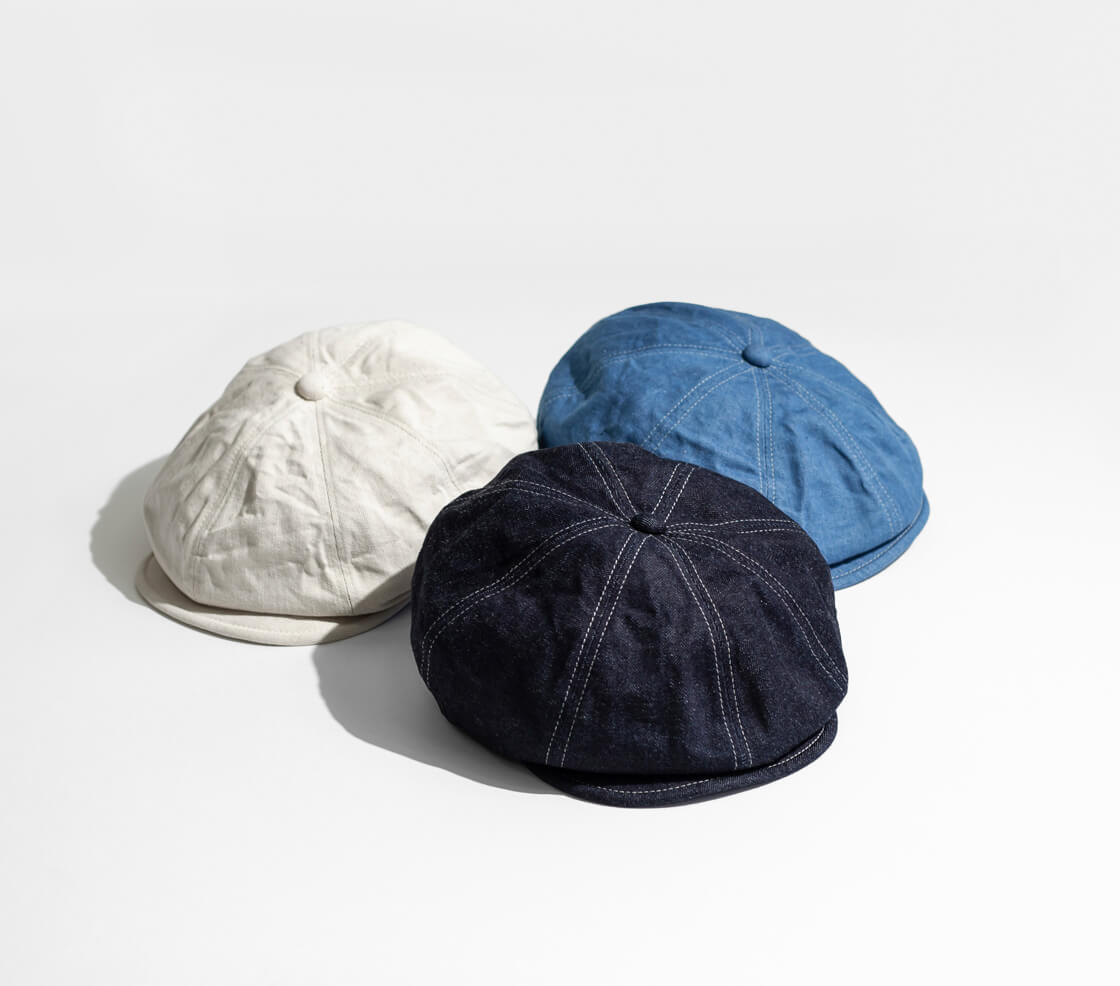HIGHER ハイヤー 12ozデニム キャスケット ハンチング 帽子 日本製 メンズ レディース ユニセックス