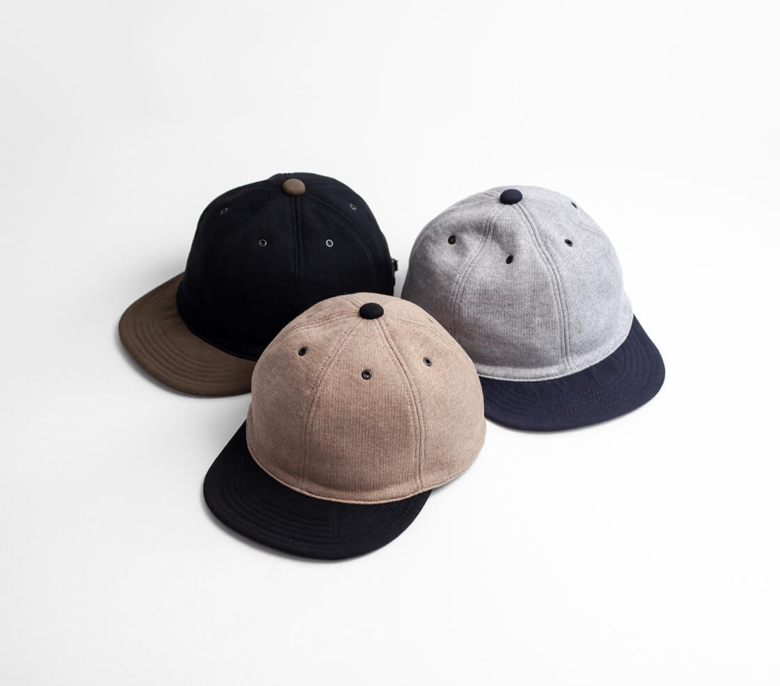 HIGHER ハイヤー スウェット×アーミーチノブリム キャップ 帽子 日本製