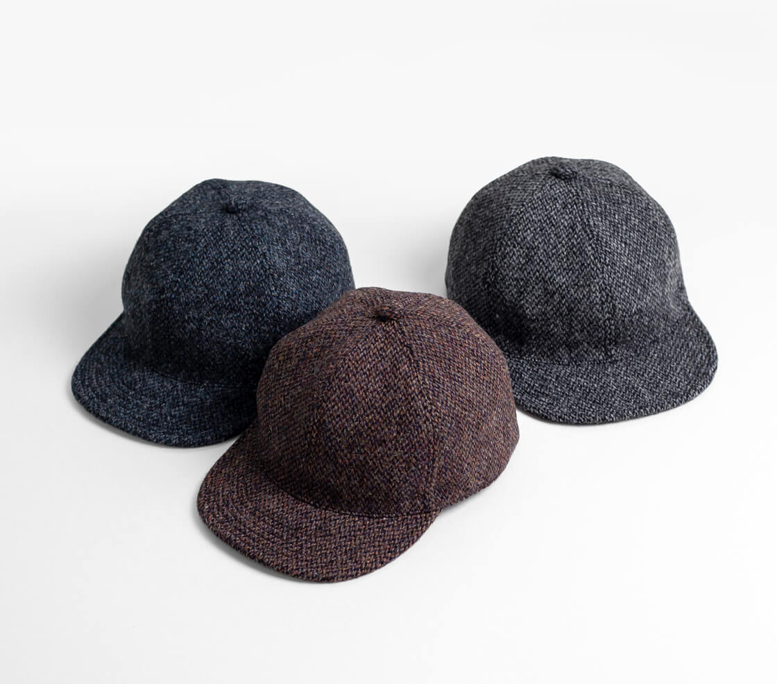 HIGHER ハイヤー ハリスツイード ウールオートミール キャップ 帽子