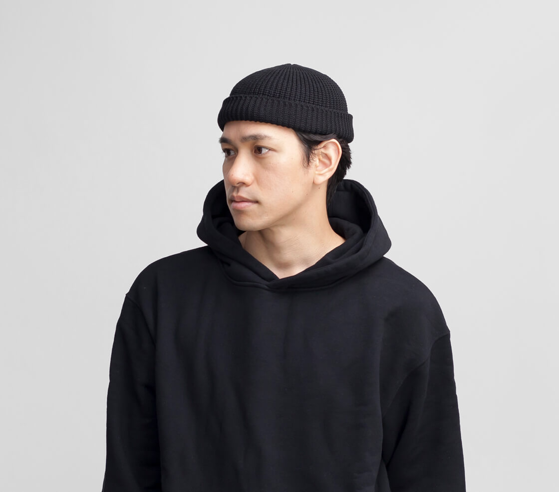 HIGHER ハイヤー コットンニット ワッチキャップ ニット帽 ビーニー