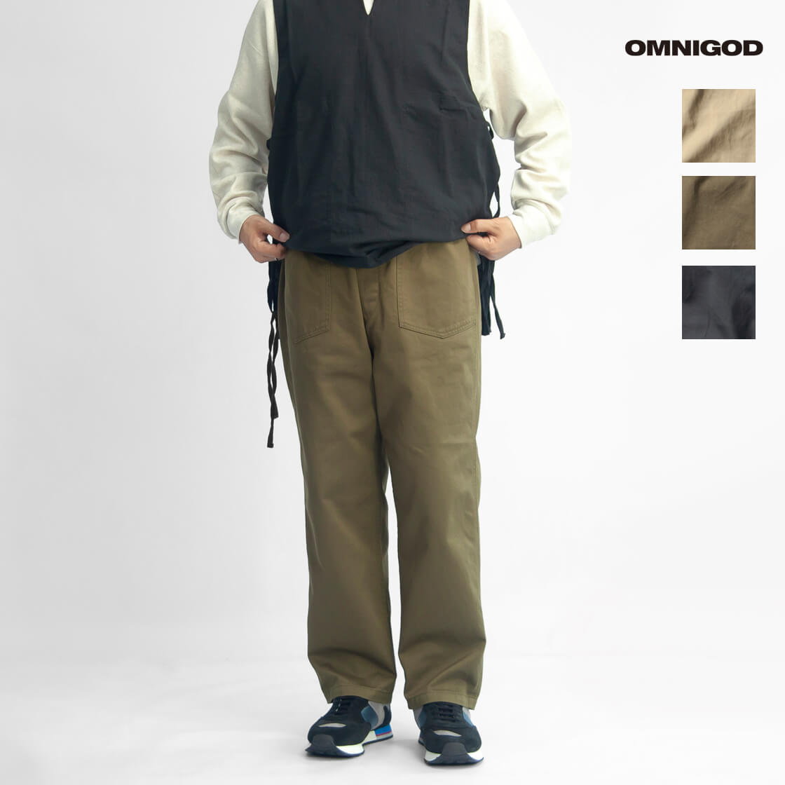 OMNIGOD オムニゴッド ウエポン PWイージーパンツ 日本製 メンズ
