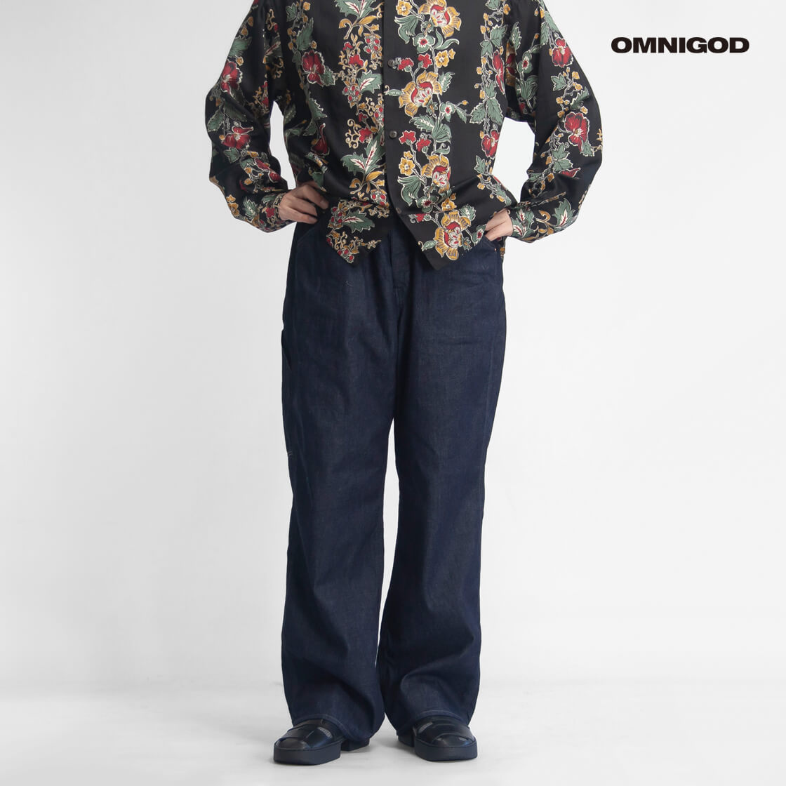 OMNIGOD オムニゴッド 8オンスデニム イージーペインターパンツ 日本製 メンズ