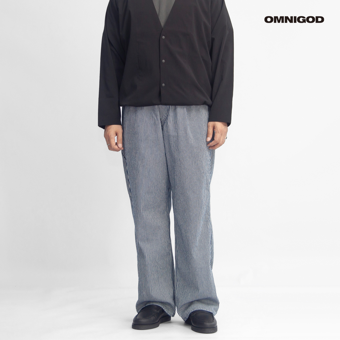 OMNIGOD オムニゴッド ヒッコリーデニム イージーペインターパンツ 日本製 メンズ