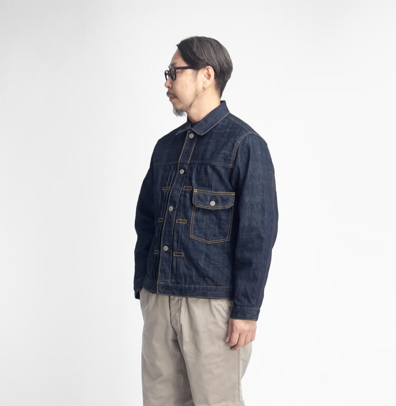 OMNIGOD オムニゴッド セルヴィッチデニム 1ST デニムジャケット Gジャン 日本製 メンズ
