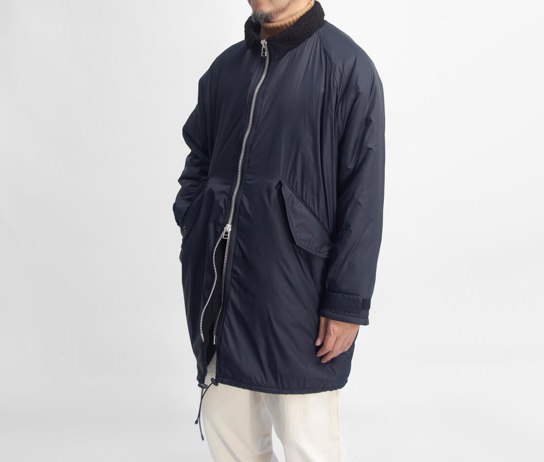 OMNIGOD オムニゴッド クリーミーライト 裏ボア フードコート メンズ