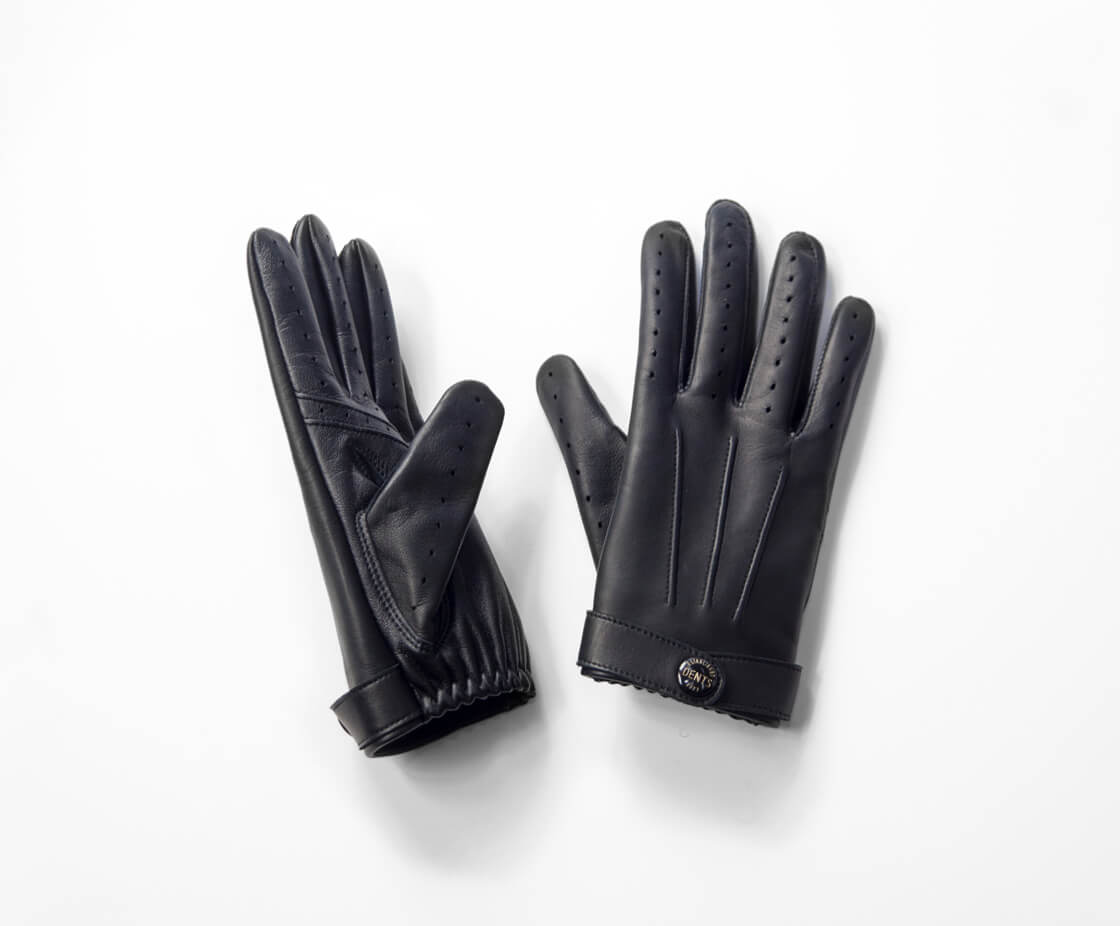 DENTS ドライビンググローブ ヘアシープレザー タッチスクリーン ブラック DENTS ドライビンググローブ ヘアシープレザー タッチスクリーン