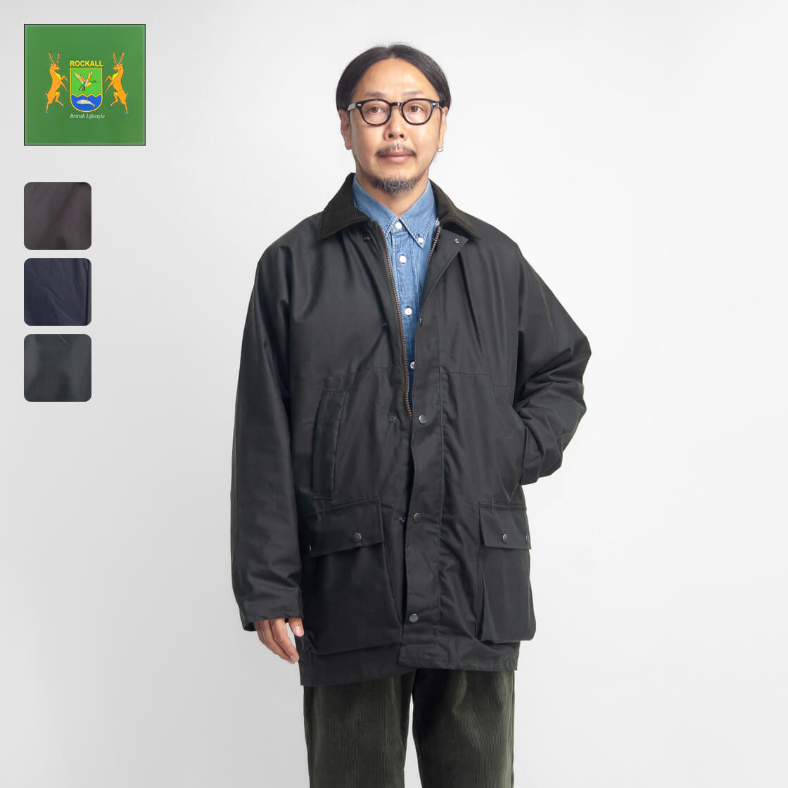 ROCKALL ロックオール BOLTON ワックスコットン オイルドジャケット メンズ
