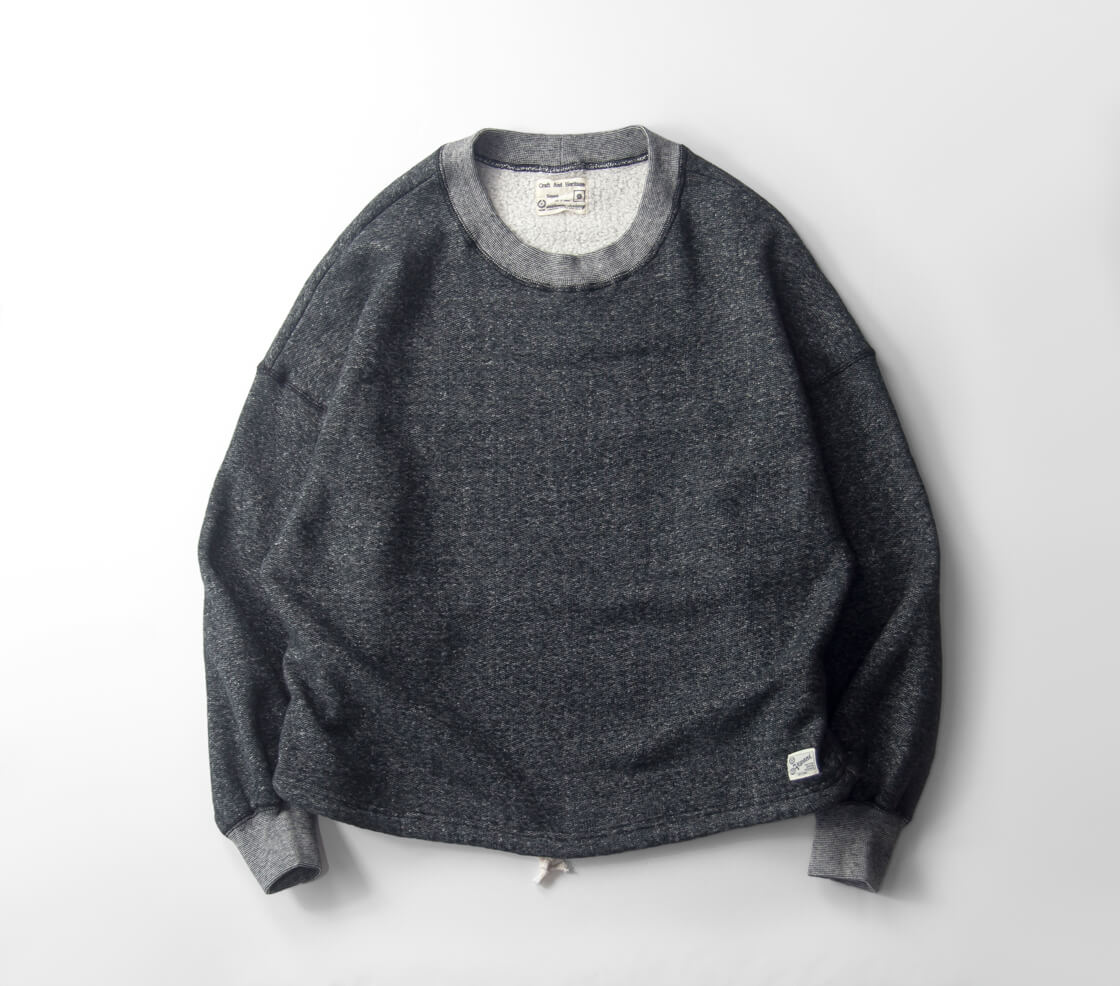 Kepani ケパニ 裏起毛 クルーネック スウェット トレーナー 裾ドローコード Kailua 日本製 レディース