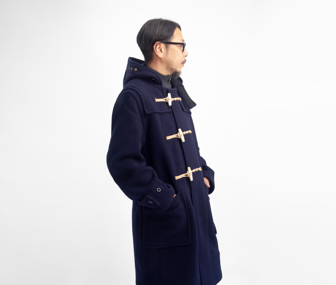 （中古）Gloverall グローバーオール ダッフルコート イギリス ネイビー 中古・古着通販】GLOVER ALL (グローバーオール) ダッフルコート