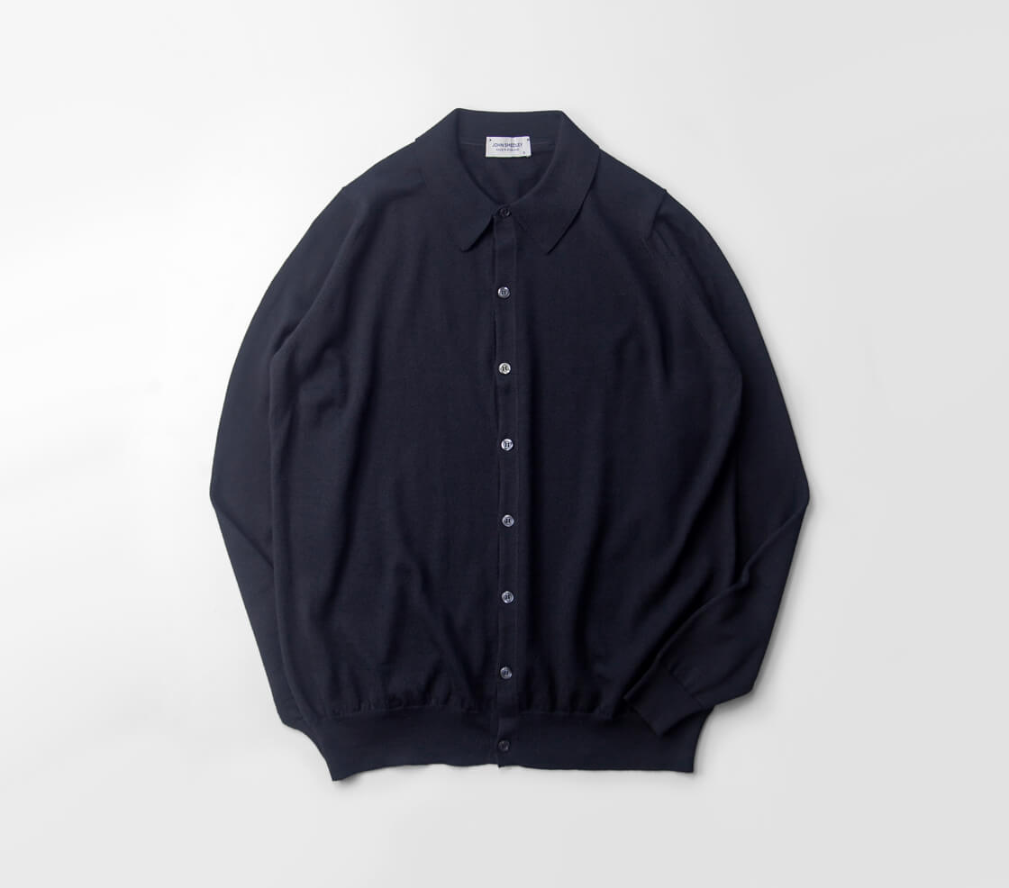JOHN SMEDLEY TIBOR 24G EASY FIT カーディガン JOHN SMEDLEY ジョンスメドレー TIBOR ニットシャツカーディガン