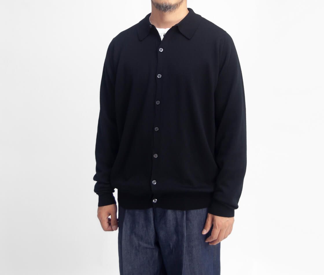 JOHN SMEDLEY TIBOR 24G EASY FIT カーディガン JOHN SMEDLEY ジョンスメドレー TIBOR ニットシャツカーディガン