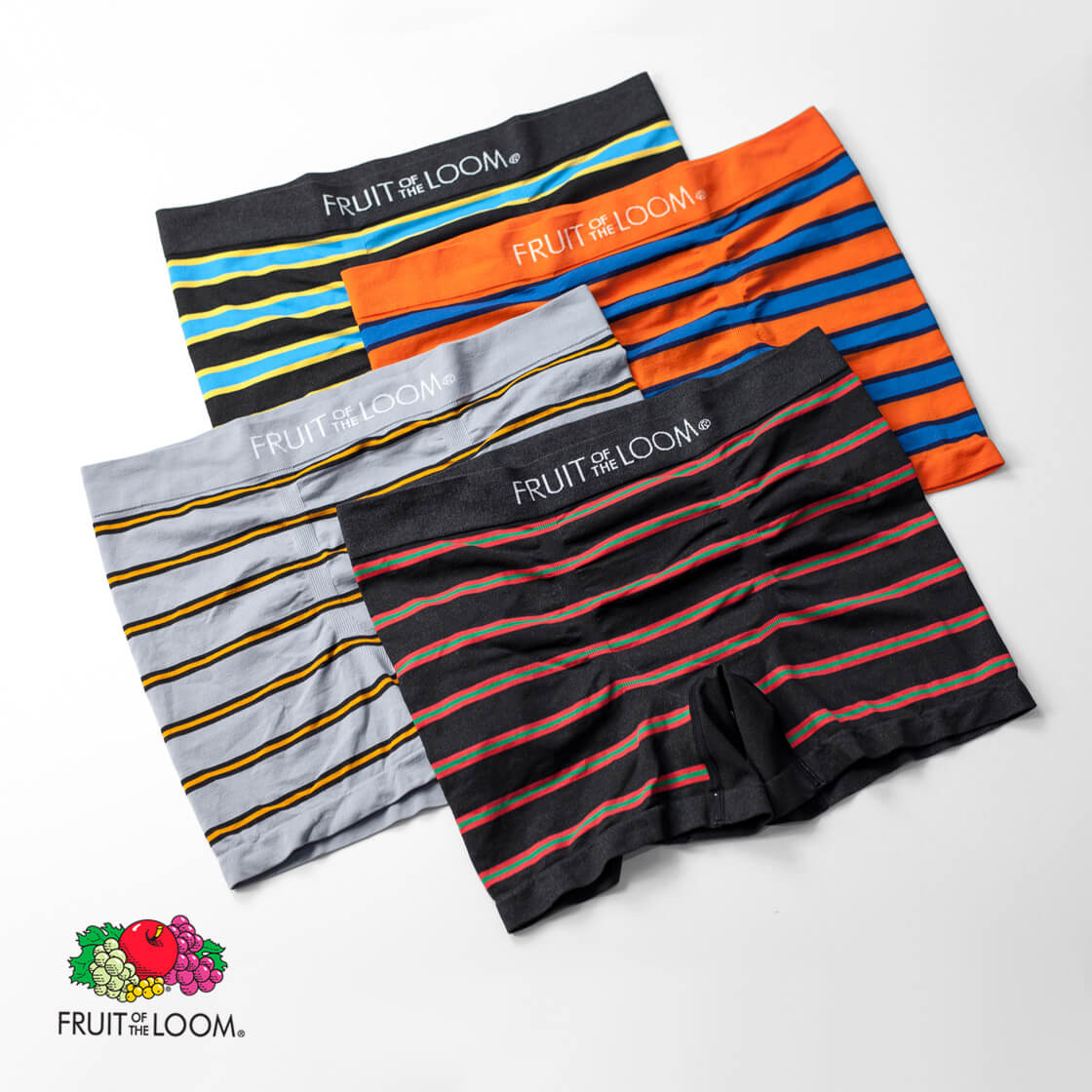 FRUIT OF THE LOOM フルーツオブザルーム ボクサーパンツ ボーダー 全4色 アンダーウェア 下着 メンズ