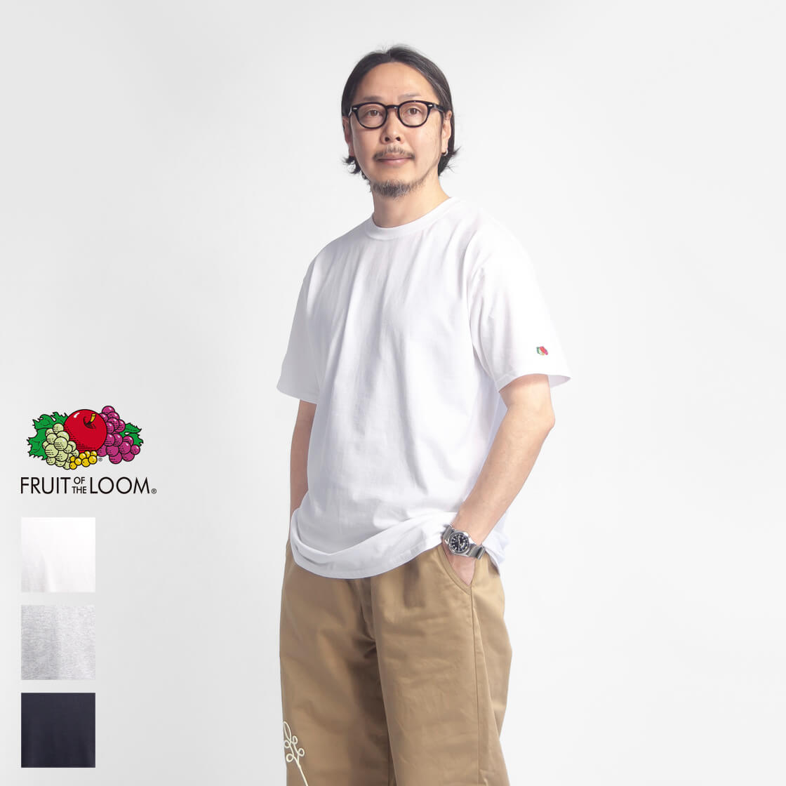 FRUIT OF THE LOOM フルーツオブザルーム 7オンス ヘビーウエイト ビッグTシャツ パックT メンズ