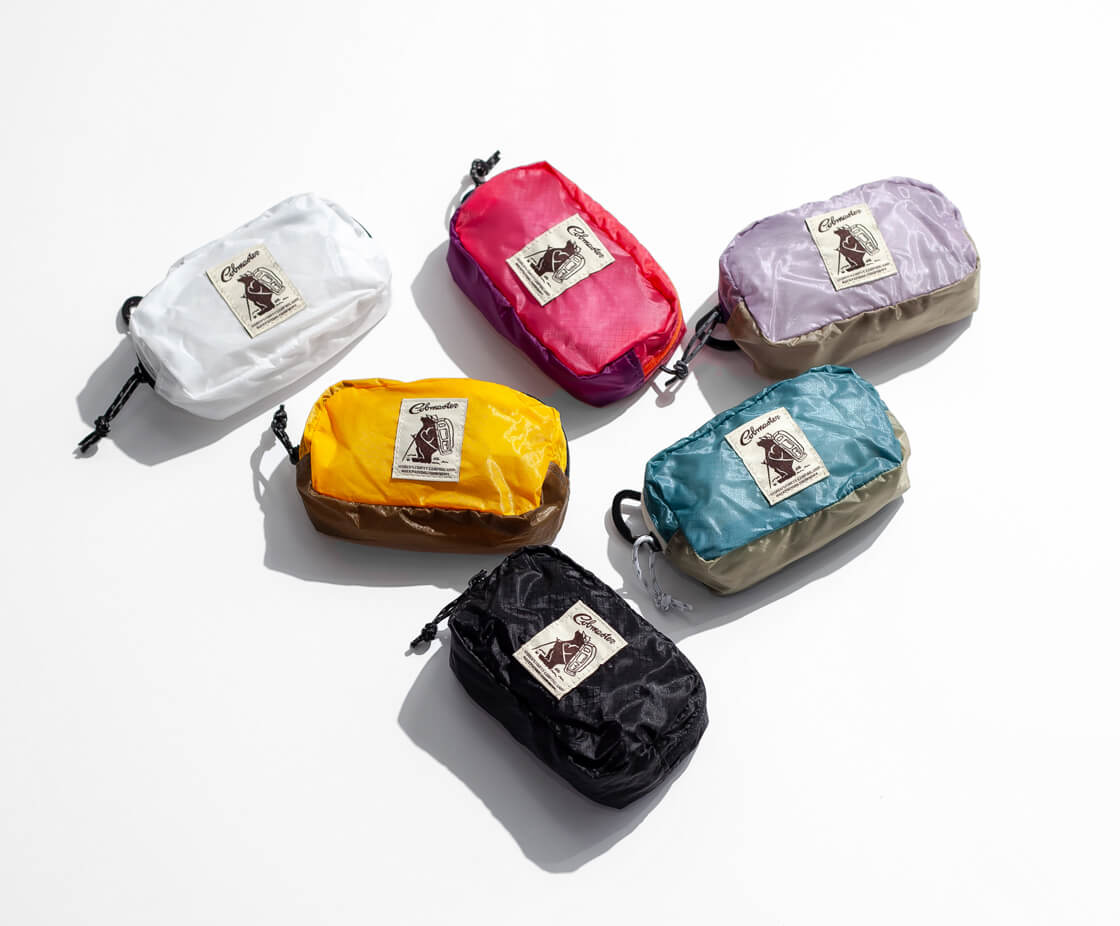 COBMASTER コブマスター コーデュラナイロン スクエア ミニポーチ CR SQUARE POUCH S カラビナ付き