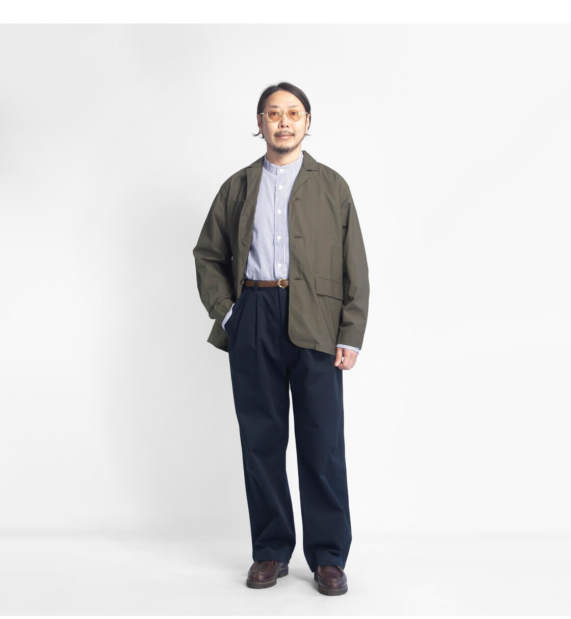 have a good day ハブアグッドデイ ワイドチノパンツ タック