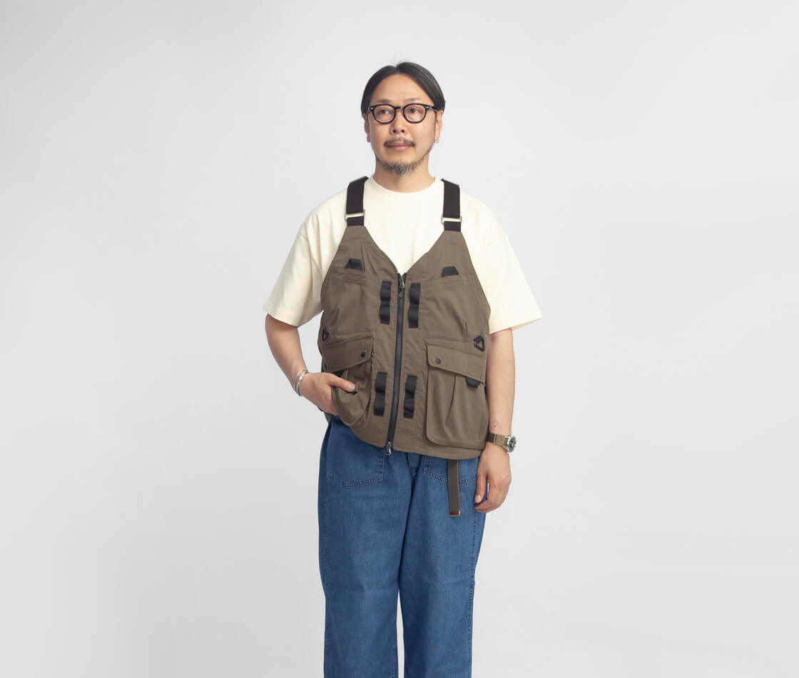 NANGA ナンガ 別注 ヒノックリップストップユーティリティベスト メンズ
