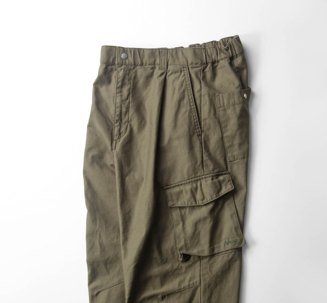 NANGA ナンガ バックサテンカーゴパンツ 裾ドローコード 日本製 レディース