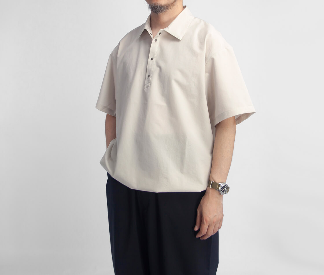 NANGA ナンガ DOTAIR COMFY POLO SHIRT ドットエアコンフィー ポロシャツ メンズ