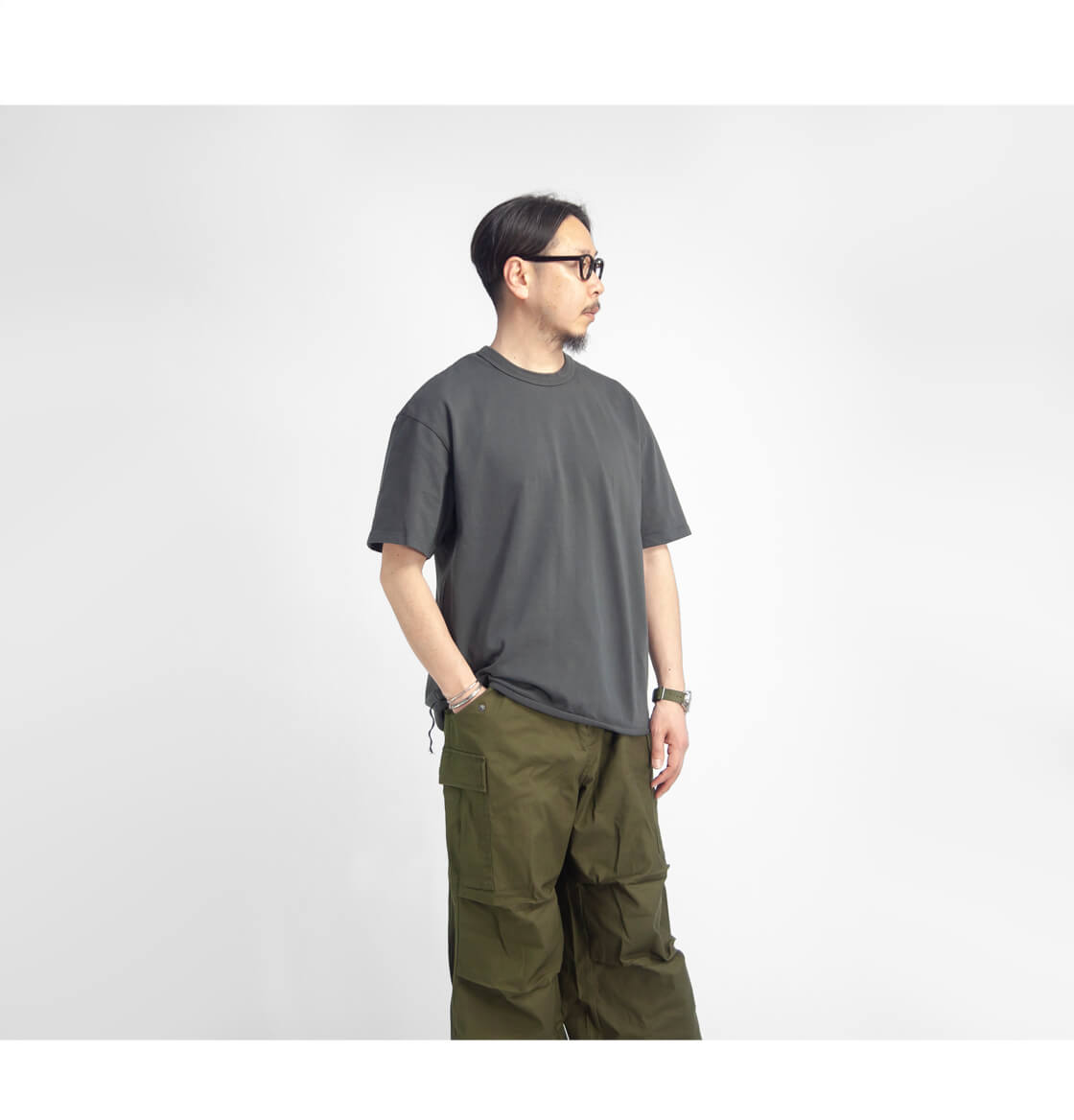 have a good day ハブアグッドデイ 引き揃え天竺 ルーズフィット have a good day ハブアグッドデイ 引き揃え天竺 ルーズフィット