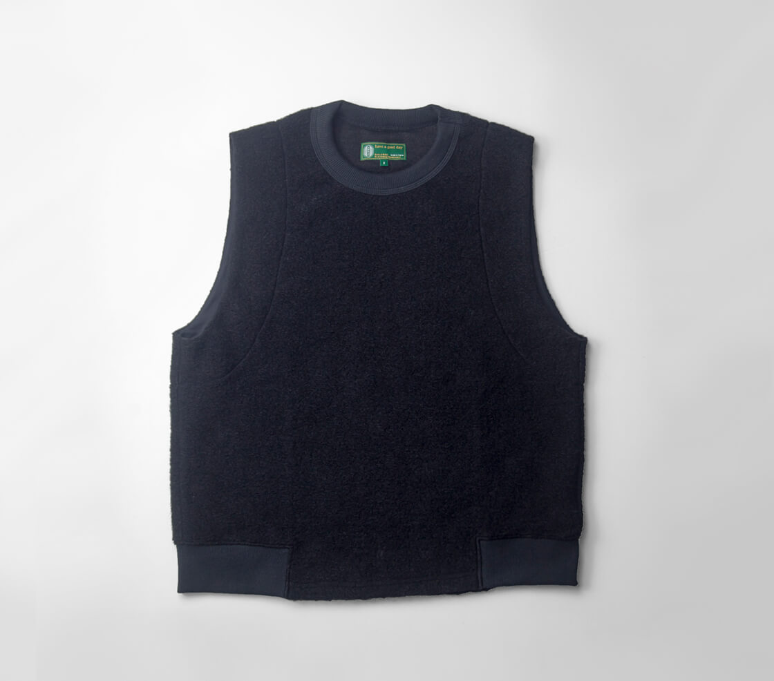 have a good day ハブアグッドデイ スライバーニット ウール ベスト 日本製 メンズ