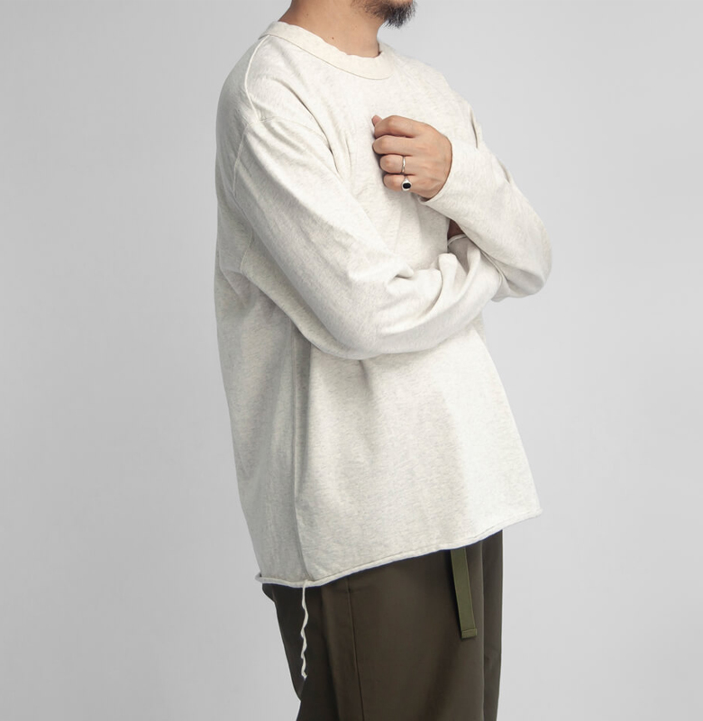 have a good day ハブアグッドデイ HGD-404 KARAKAN 引き揃え天竺 ルーズフィット 長袖Tシャツ フラットシーマ 空環 日本製 メンズ