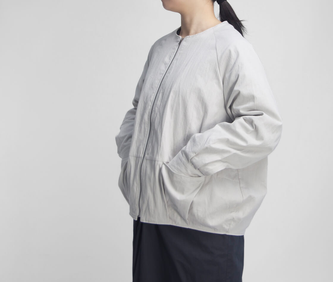 Commencement コメンスメント ノーカラージャケット ショート 日本製 C-326 レディース