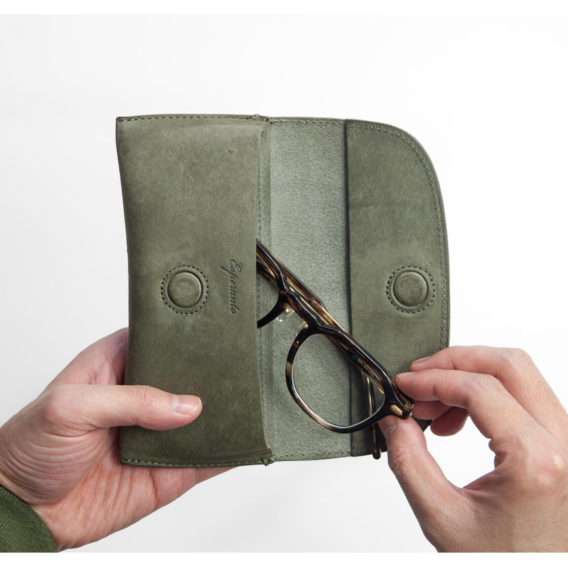 ESPERANTO エスペラント ESP-6736 プエブロレザー 本革 メガネケース