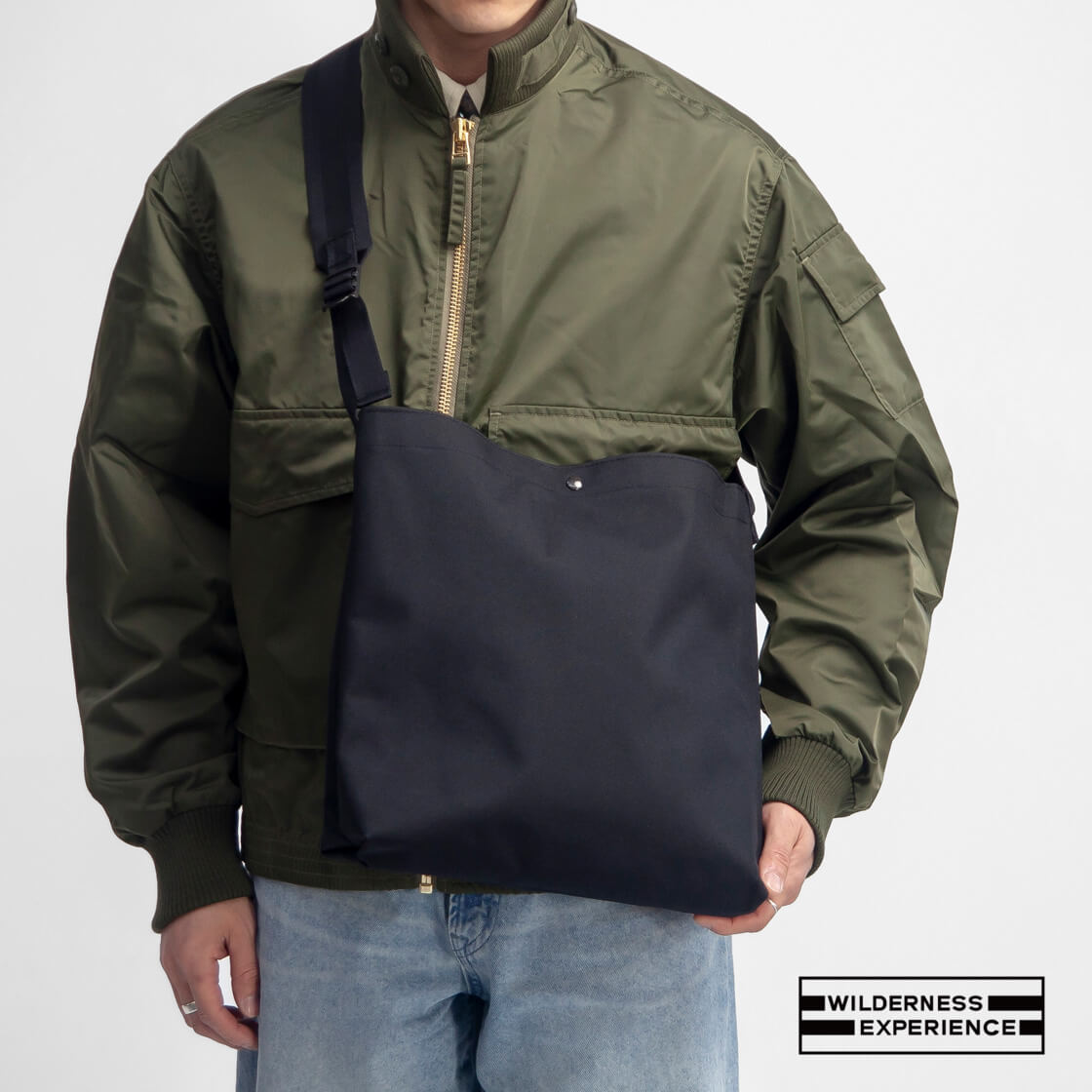 WILDERNESS EXPERIENCE ウィルダネスエクスペリエンス BookBag ブックバッグ ショルダーバッグ シンプル 日本製