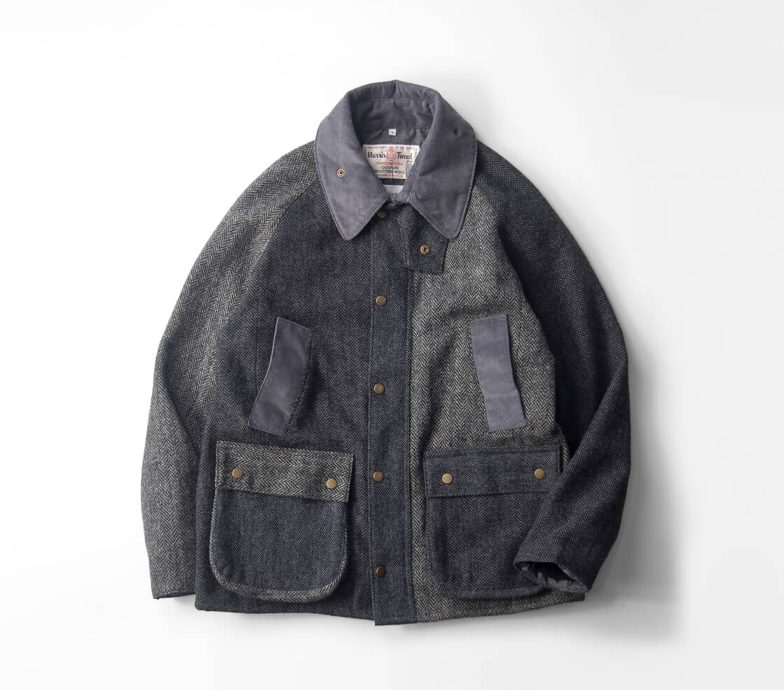 yoused HARRIS TWEED ジャケット YOUSED (ユーズド) [ HARRIS TWEED DRIVERS JACKET ] リメイク