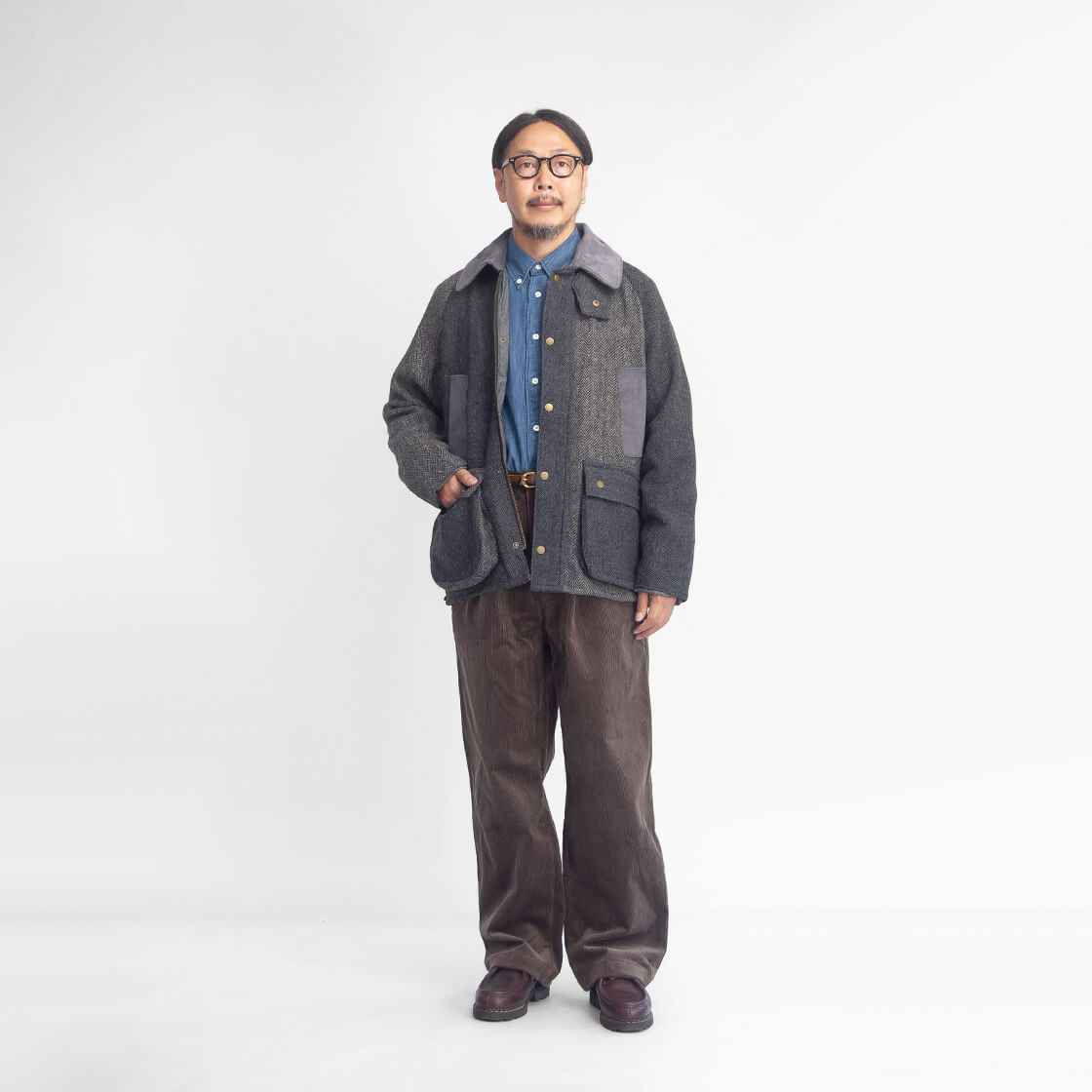 yoused HARRIS TWEED ジャケット YOUSED (ユーズド) [ HARRIS TWEED COUNTRY JACKET ] リメイク