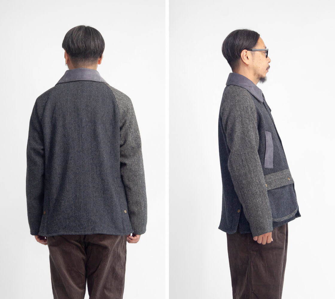 yoused HARRIS TWEED ジャケット YOUSED (ユーズド) [ HARRIS TWEED DRIVERS JACKET ] リメイク