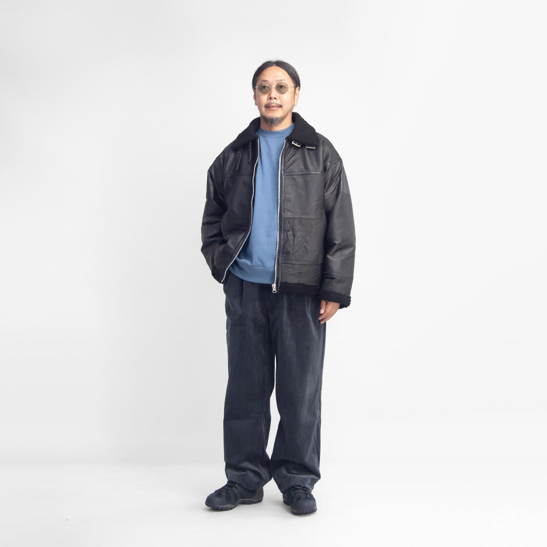 YOUSED ユーズド オールレザー B-3 ボア フライトジャケット 本革 革