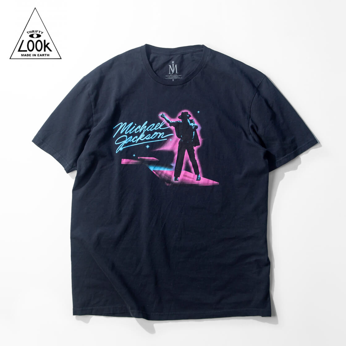 THRIFTY LOOK スリフティールック MICHAEL JACKSON マイケル ジャクソン ヴィンテージ加工 プリントTシャツ バンドT