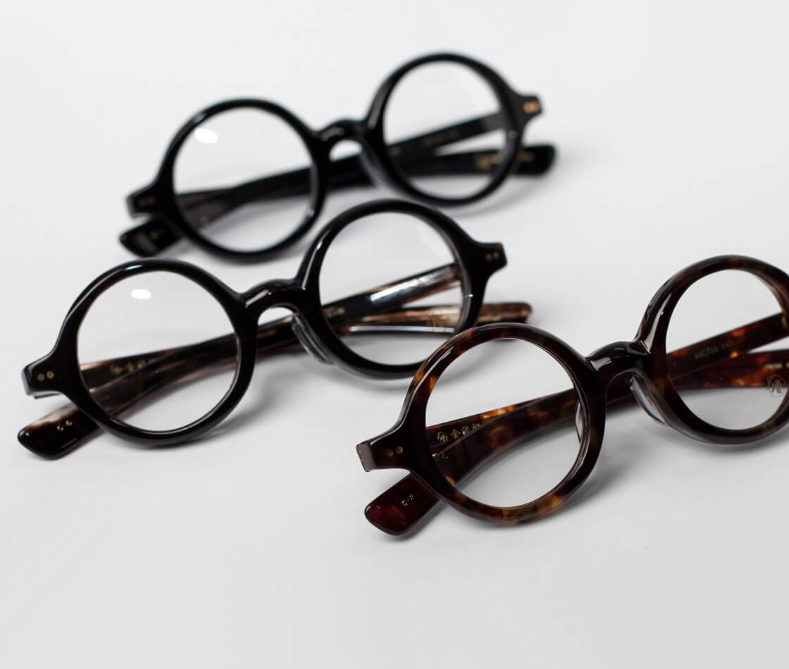 金治郎 ラウンドフレーム セルロイド 10金 MK-039 日本製 鯖江 メガネ 度付き 伊達