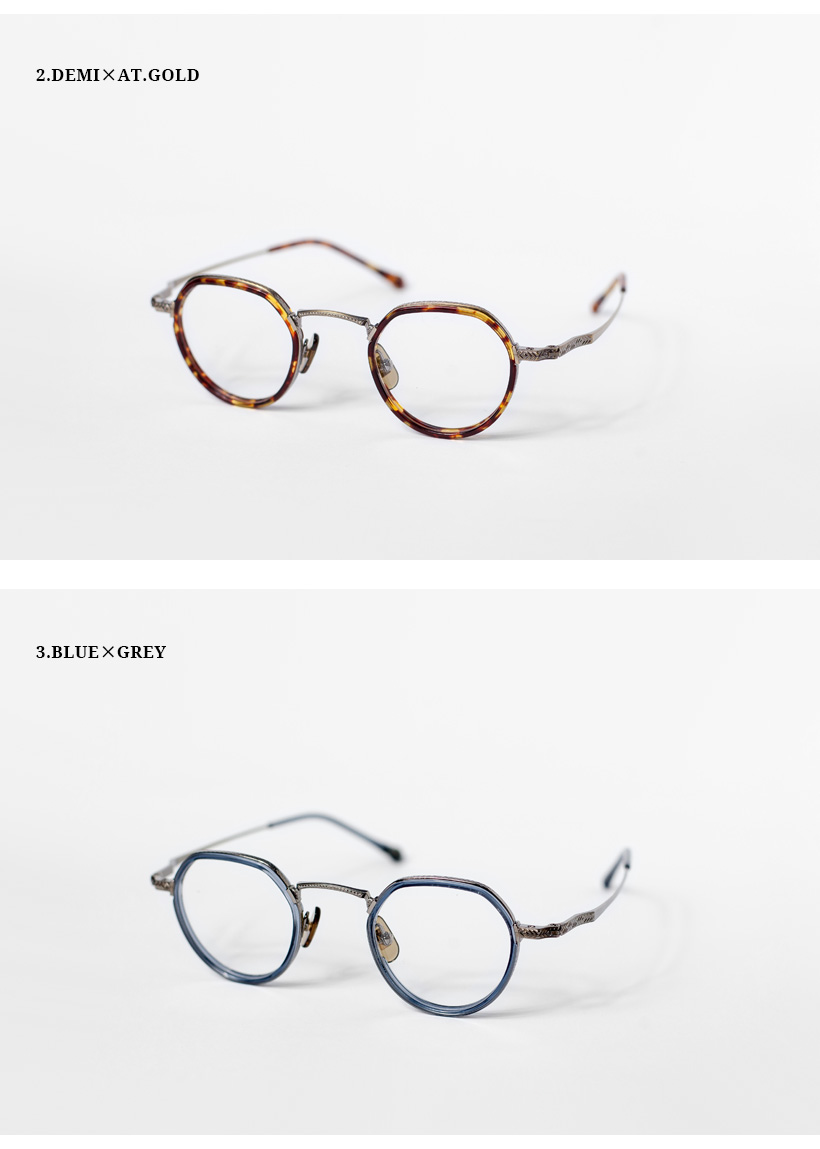 内藤熊八作 コンビネーション ボストンフレーム クラウンパント N-046S