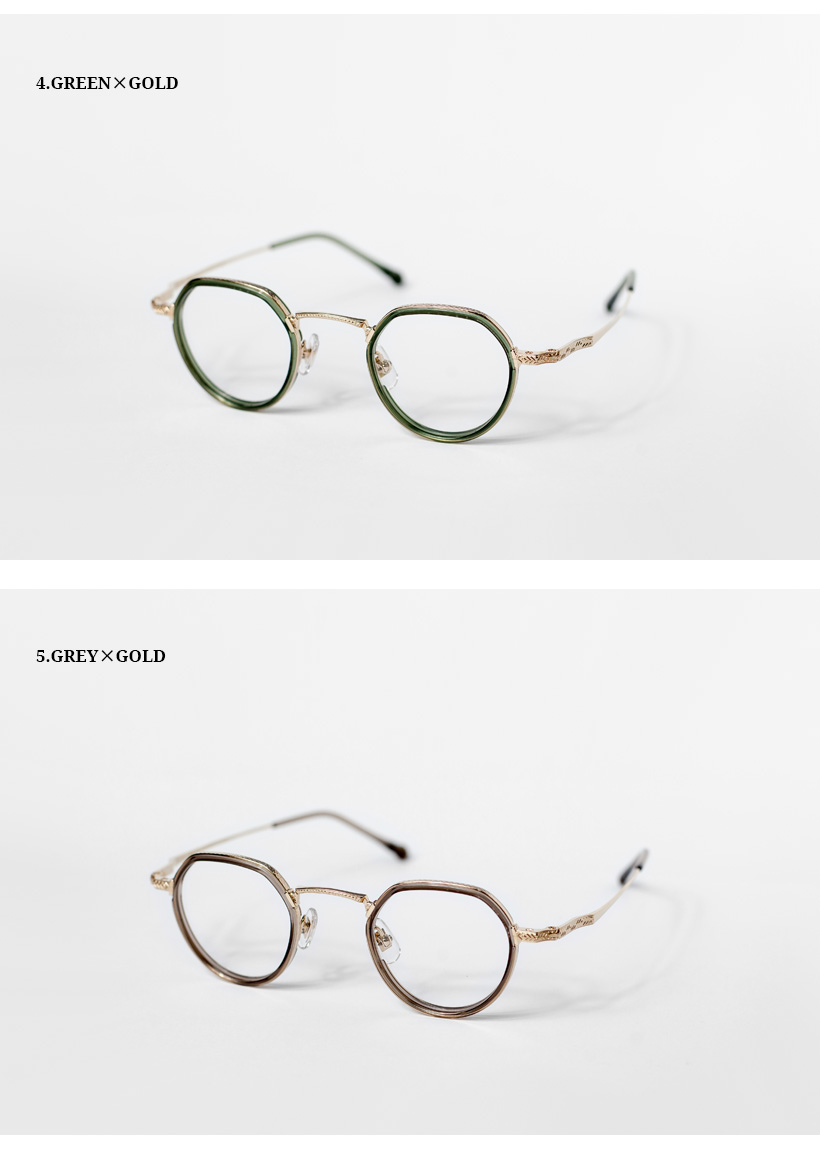 内藤熊八作 コンビネーション ボストンフレーム クラウンパント N-046S