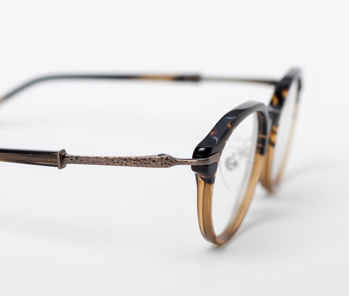 ORIENS オリエンス クラウンパントフレーム コンビ チタン S2212 日本製 鯖江 メガネ 度付き 伊達