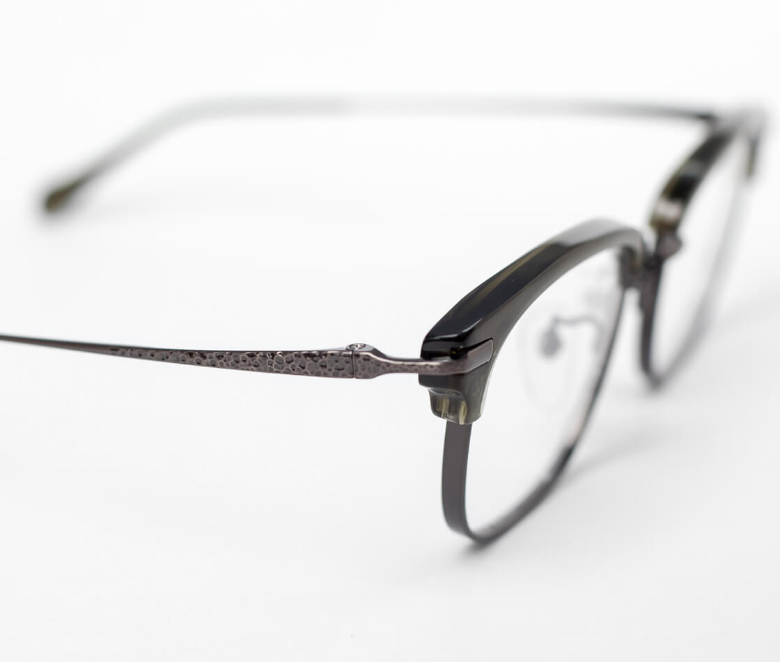 ORIENS オリエンス ウェリントン型 サーモントフレーム コンビ S2215 日本製 鯖江 メガネ 度付き 伊達