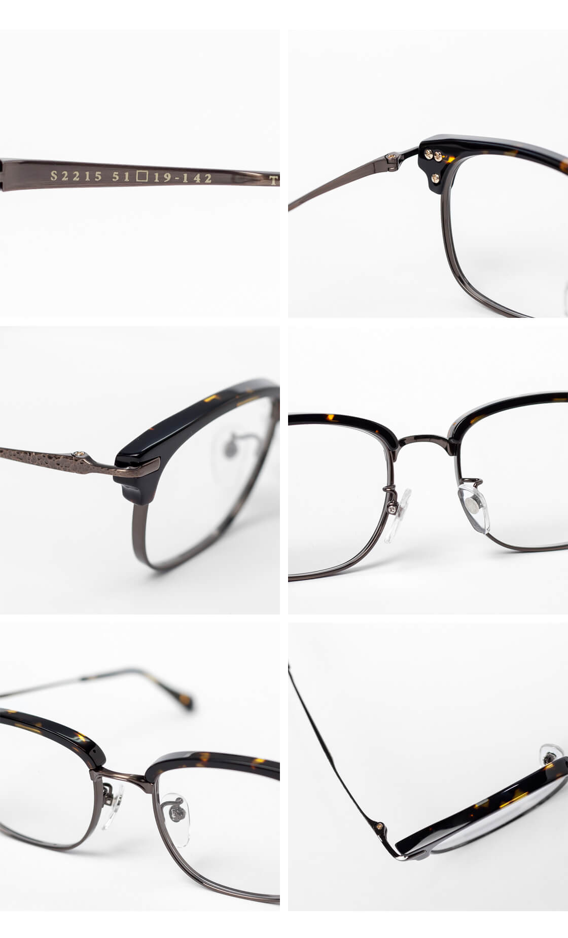 ORIENS オリエンス ウェリントン型 サーモントフレーム コンビ S2215