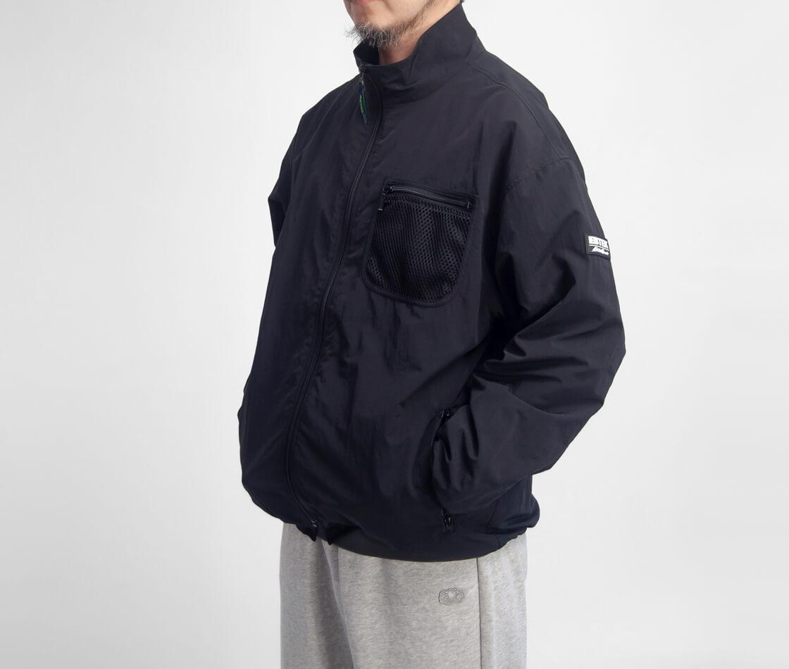 EBTEK イービーテック Eddie Bauer エディーバウアー スタンドカラー ナイロンメッシュ ブルゾン メンズ
