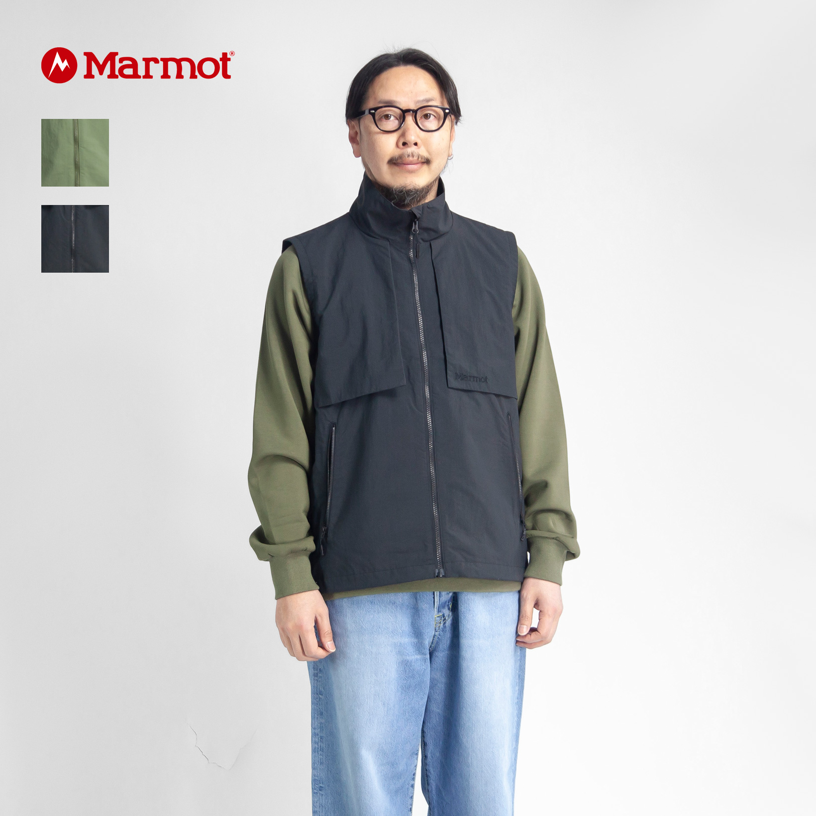 Marmot マーモット Mountain Utility Vest PERTEX スタンドカラーベスト メンズ