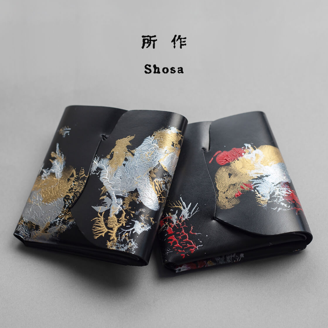 所作 shosa cp3.5 金と銀 三つ折り財布 コンパクトウォレット 本革 レザー 日本製 メンズ レディース